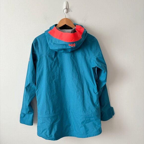 Helly Hansen Kvitegga Shell Ski Snowboard Jacket Blue Wave Size Medium - Picture 6 of 10